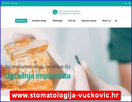 Stomatološke ordinacije, stomatolozi, zubari, www.stomatologija-vuckovic.hr