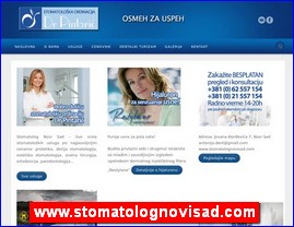 Stomatološke ordinacije, stomatolozi, zubari, www.stomatolognovisad.com