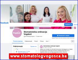 Stomatološke ordinacije, stomatolozi, zubari, www.stomatologvogosca.ba