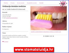 Stomatološke ordinacije, stomatolozi, zubari, www.stomatoluidja.hr