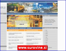 Energetika, elektronika, grejanje, gas, www.surovine.si