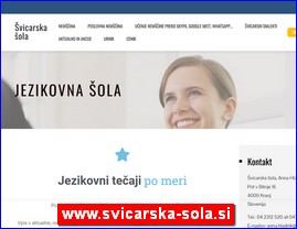 Škole stranih jezika, www.svicarska-sola.si