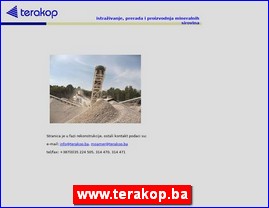 Građevinarstvo, građevinska oprema, građevinski materijal, www.terakop.ba