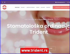 Stomatološke ordinacije, stomatolozi, zubari, www.trident.rs