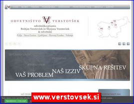 Advokati, advokatske kancelarije, www.verstovsek.si