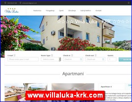 Hoteli, smeštaj, Hrvatska, www.villaluka-krk.com
