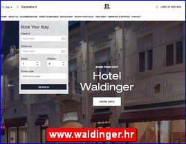 Hoteli, smeštaj, Hrvatska, www.waldinger.hr