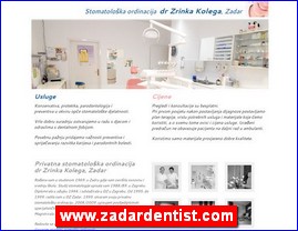 Stomatološke ordinacije, stomatolozi, zubari, www.zadardentist.com