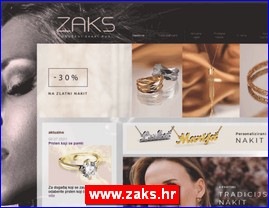 Zlatare, zlato, zlatarstvo, nakit, satovi, www.zaks.hr