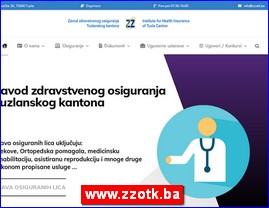 Ordinacije, lekari, bolnice, banje, laboratorije, www.zzotk.ba